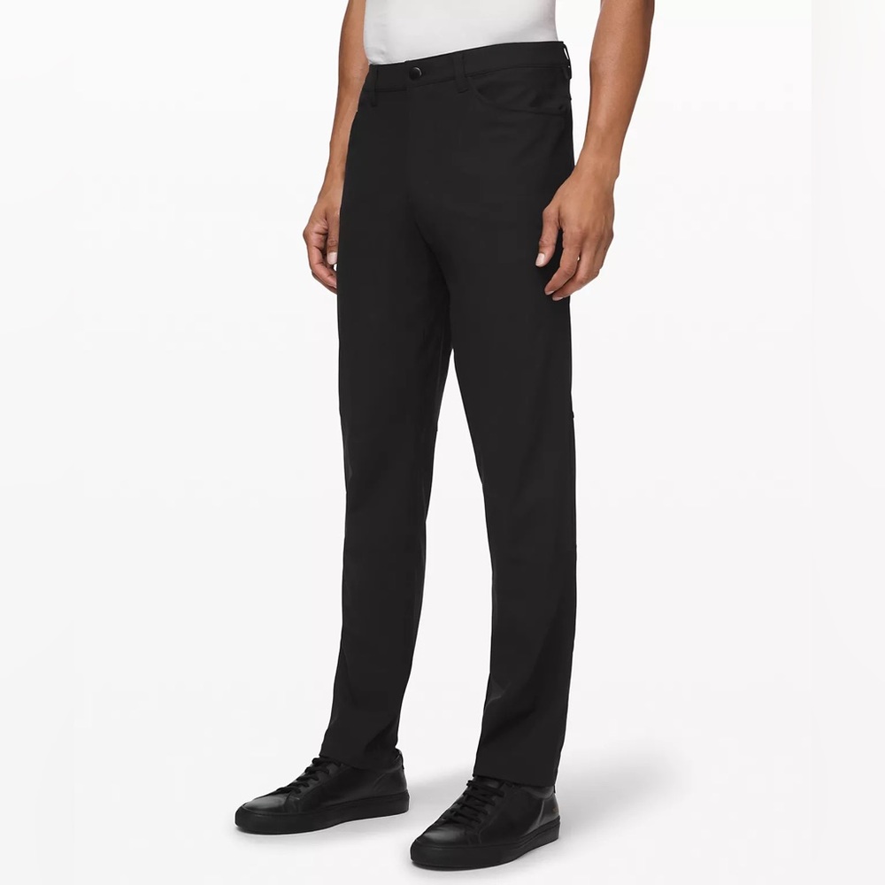 Lululemon Men’s ABC Classic Fit Pant - Warpstream - 33x32 - Black - EUC